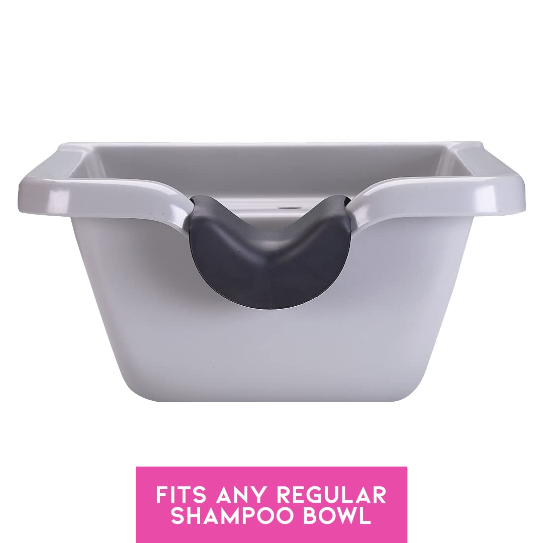 White Smoke Betty Dain Neck-EEZ Shampoo Bowl Neck Rest, Durable Sealed Foam Rubber, Provides Premium Comfort at Shampoo Bowl, Easy to Clean and Sanitize, Waterproof, Black