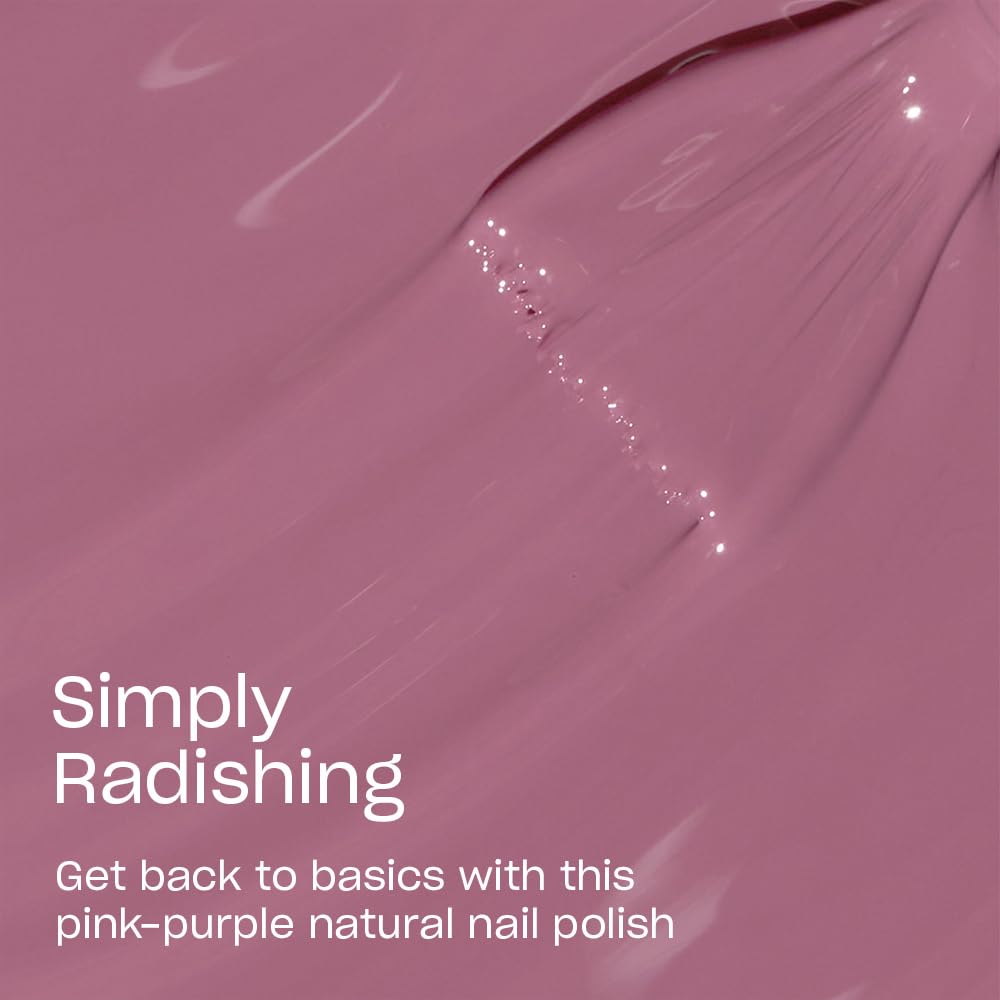 Rosy Brown OPI Nature Strong Simply Radishing | Opaque Dark Pink Crème Natural Origin Nail Polish | Plant Based, Vegan, Cruelty Free