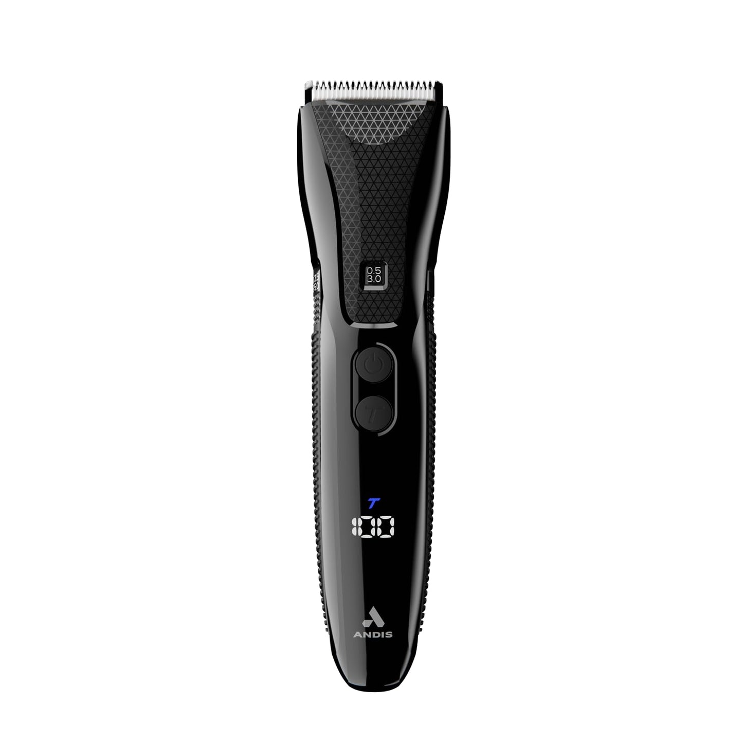 Black Andis Explorer Waterproof Beard & Body Trimmer: Precision Cutting, Advanced Features, and Long-Lasting Power, Lithium Ion Battery, 4 Function Display, Ceramic Cutter, Turbo Mode, Black, 562066