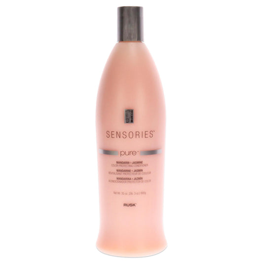 White Smoke RUSK Sensories Pure Mandarin and Jasmine Vibrant Color Conditioner, Keeps Color and Highlights Vibrant, 33.8 fl. oz