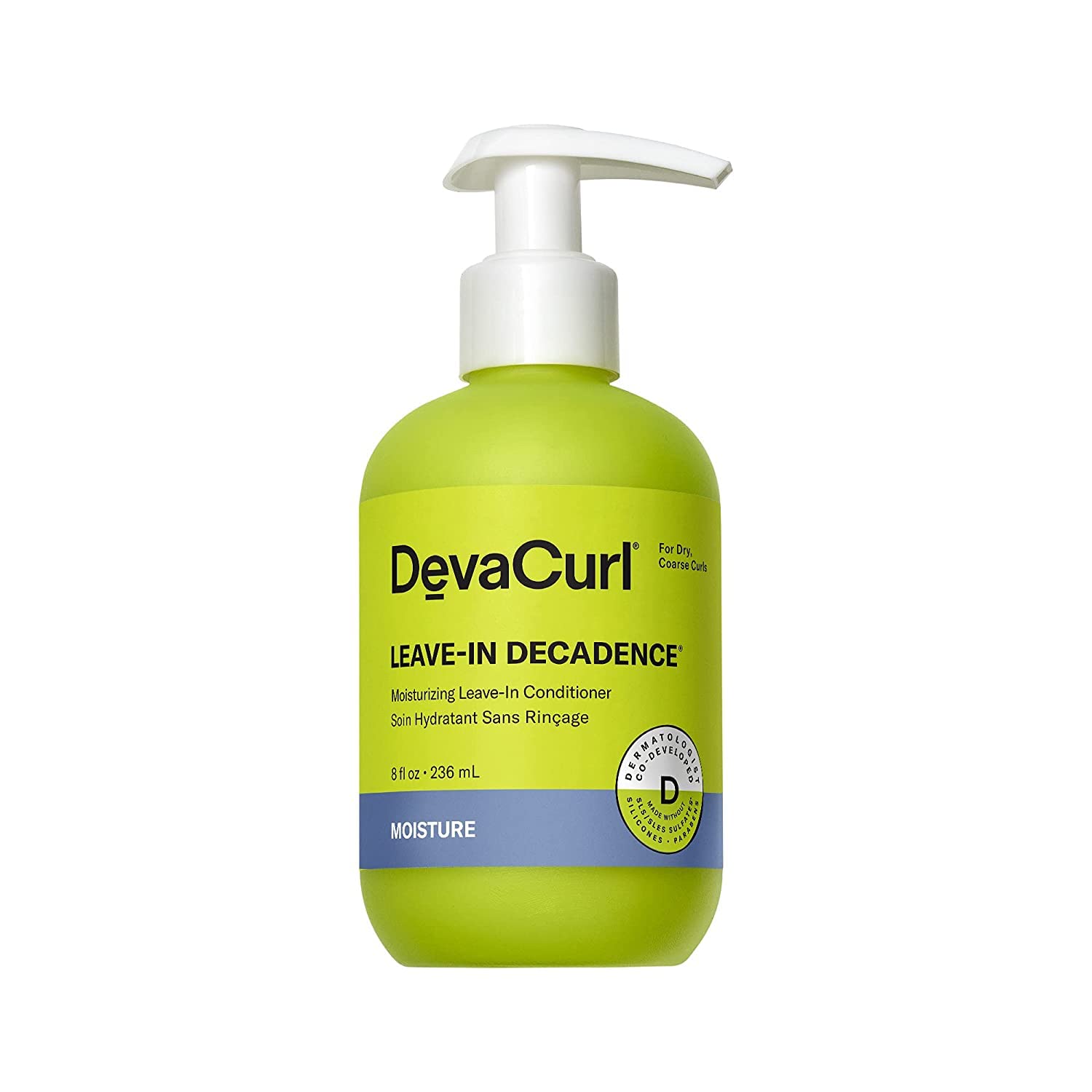 White Smoke DevaCurl Leave-In Decadence® Moisturizing Leave-In Conditioner, Green Oasis, 7.6 fl. oz