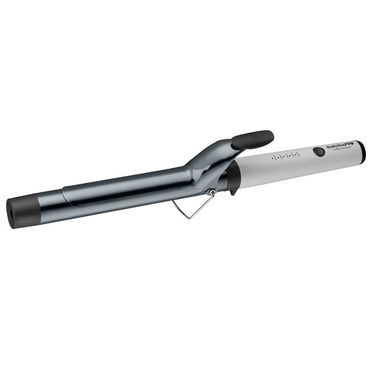 White Smoke BabylissPRO Nano Titanium Professional Curling Iron with Extended/Long Barrel Perfect for Longer Hair