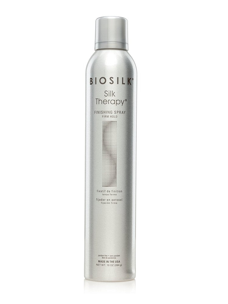 Gray Biosilk Finishing Spray Firm Hold By Biosilk Hair Spray 10 oz