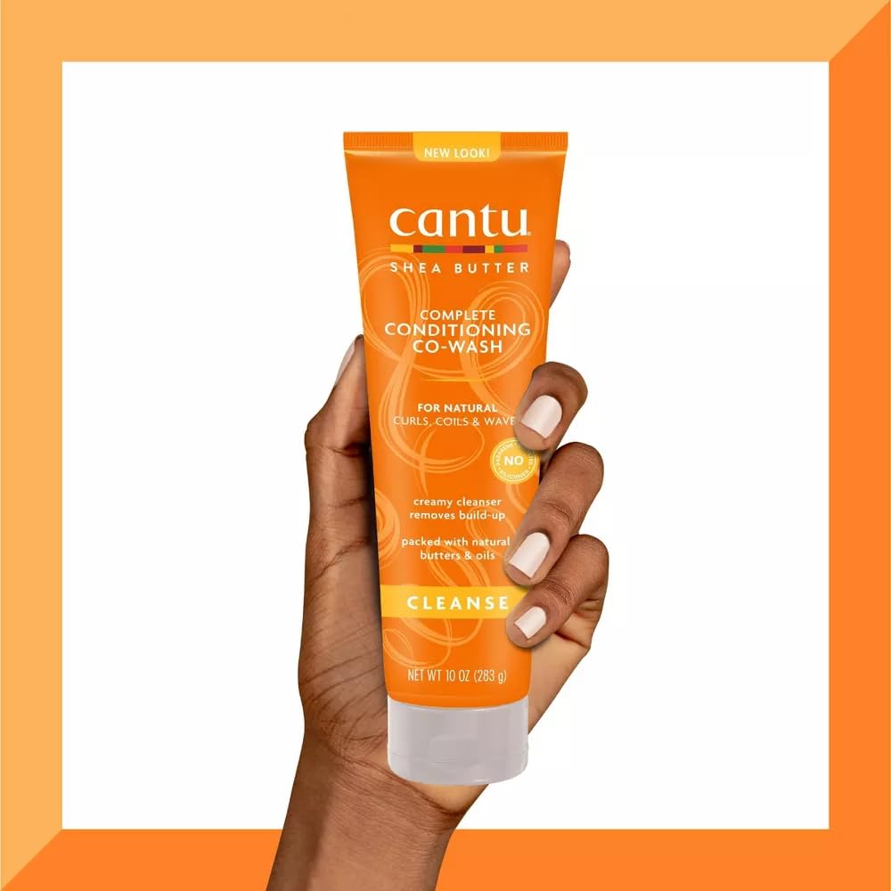 White Smoke Cantu Shea Butter for Natural Hair Complete Conditioning Co-Wash, 10 Ounce (Pack of 3)