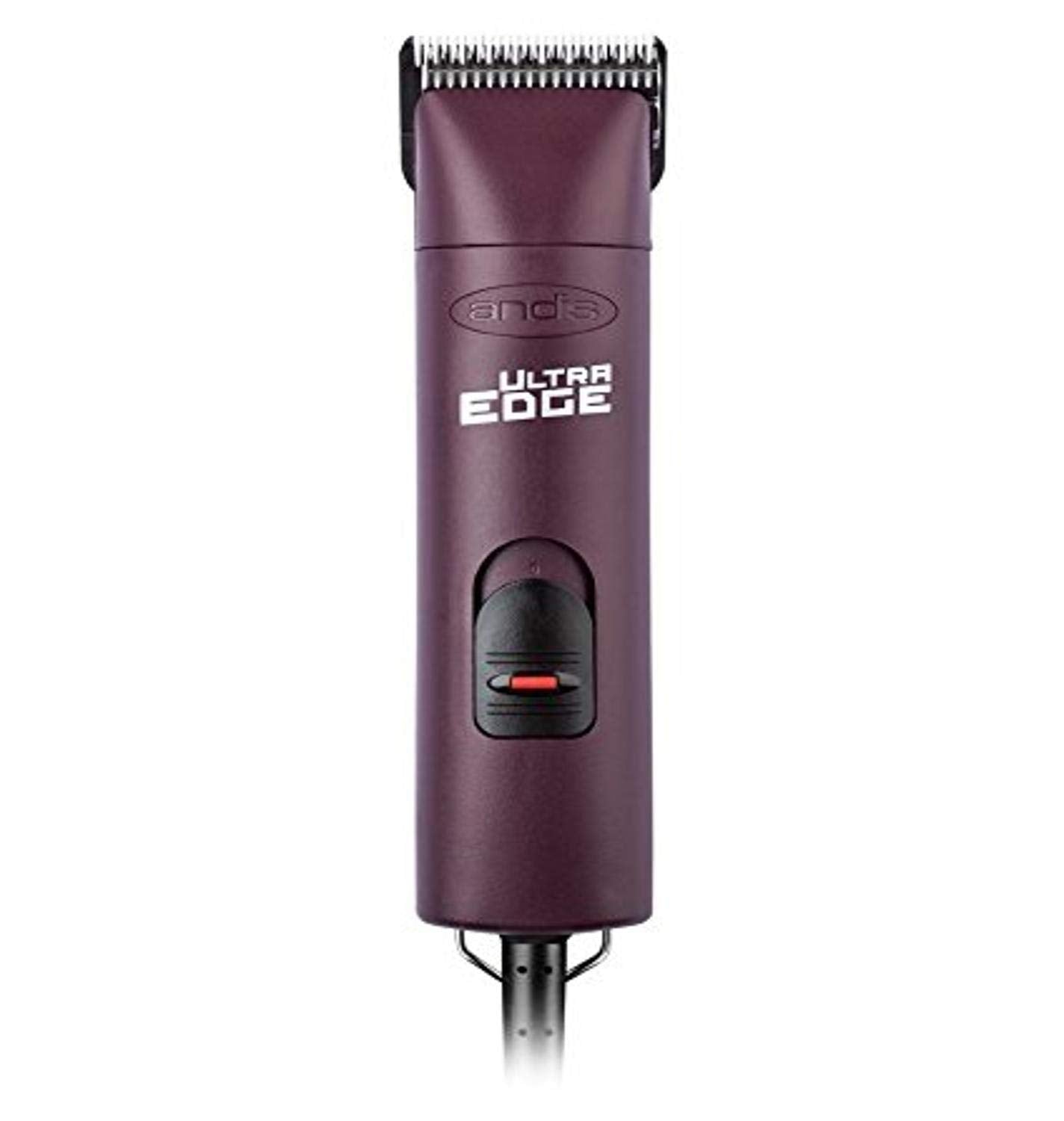 White Smoke Andis 22685 Professional UltraEdge Super 2-Speed Detachable Blade Clipper – Rotary Motor with Shatter-Proof Housing, Runs Calm & Silent, 14-Inch Cord - for All Coats & Breeds - 120 Volts, Burgundy