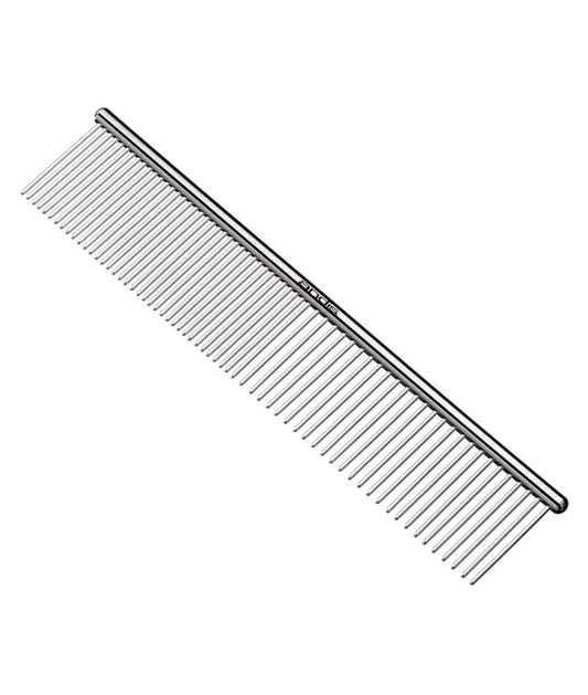 White Smoke Andis 68550 Stainless Steel Pet Grooming Comb – Dematting Tool for Knots, Mats & Loose Hair Removal, 7.5-Inch, Professional Grooming Performance