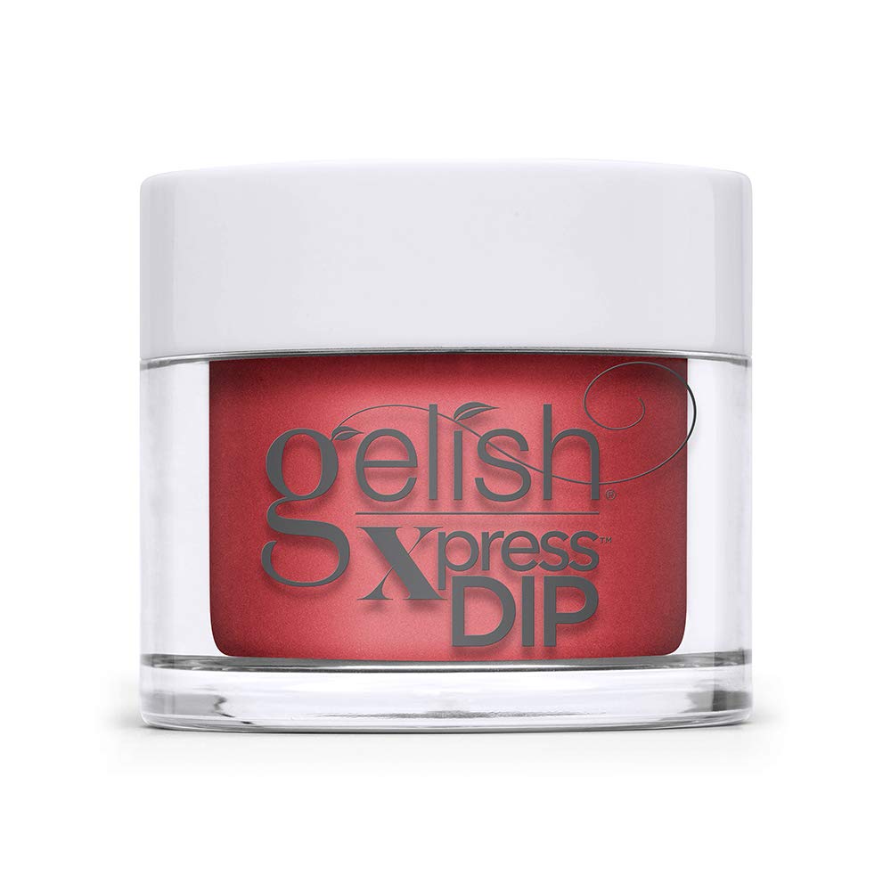 Lavender Gelish Xpress Dip Scandalous - Red Nail Dip Powder, Vibrant Color, Professional Quality, High Shine, Chip-Resistant, 1.5 ounce.