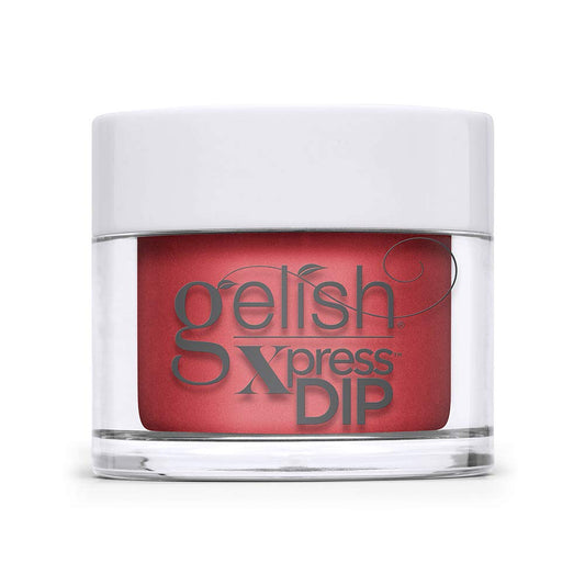 Lavender Gelish Xpress Dip Scandalous - Red Nail Dip Powder, Vibrant Color, Professional Quality, High Shine, Chip-Resistant, 1.5 ounce.