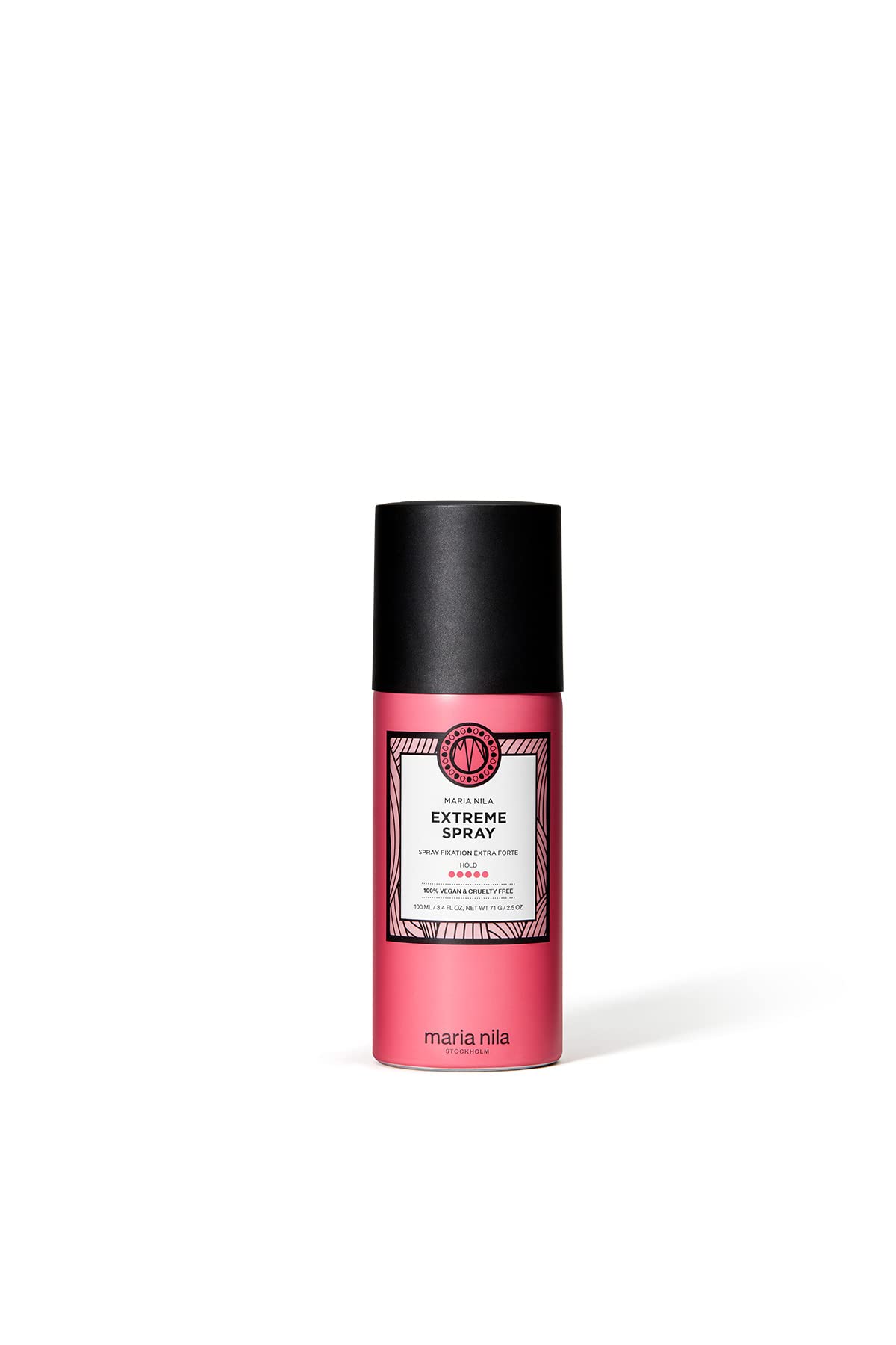 White Smoke Maria Nila Extreme Spray, Hold 5/5, Great firmness & Ideal for long-lasting styling, Antioxidant Preserves Hair Color, 100% Vegan & Sulfate/Paraben free, 3.4 Fl Oz