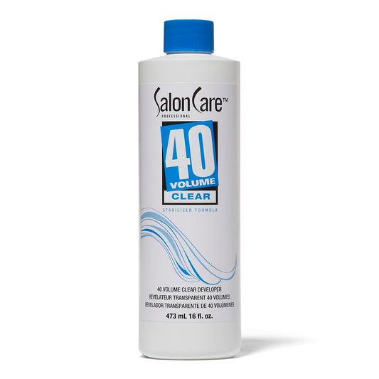 White Smoke Salon Care 40 Volume Clear Developer, Maximum Lift, Stabilized Formula for Consistent, Predictable Results, Superior Gray Coverage, 16 Ounce