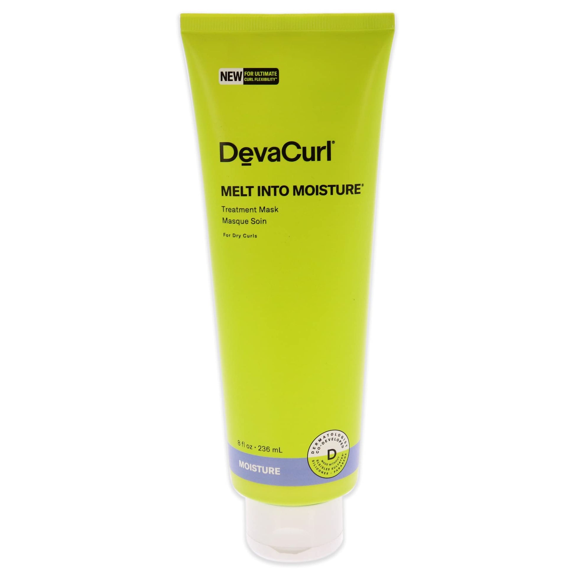 White Smoke DevaCurl Melt Into Moisture Treatment Mask, Green Oasis, 8 fl. oz.