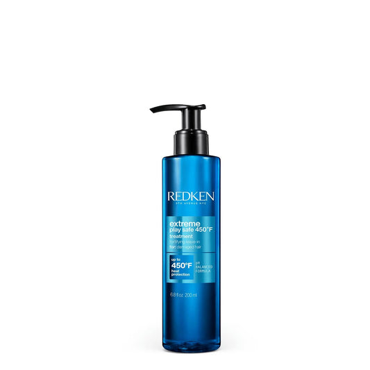 White Smoke Redken Extreme Play Safe Heat Protectant Spray & Leave In Conditioner| For All Hair Types | Helps Reduce The Appearance of Split Ends | With Tourmaline | 6.8 Fl Oz