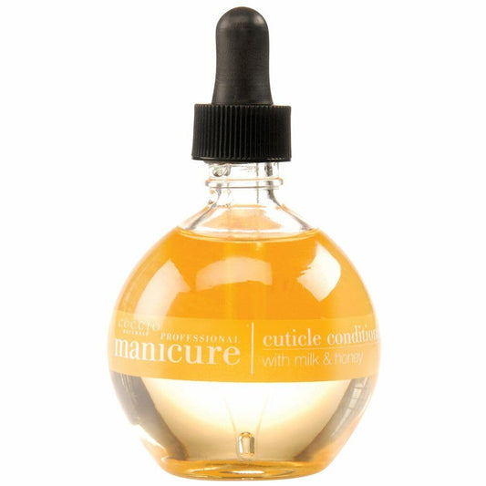 White Smoke Cuccio Revitalize Cuticle Oil, Milk and Honey,Super-Penetrating - Nourish, Soothe & Moisturize 2.5 Ounce (2)