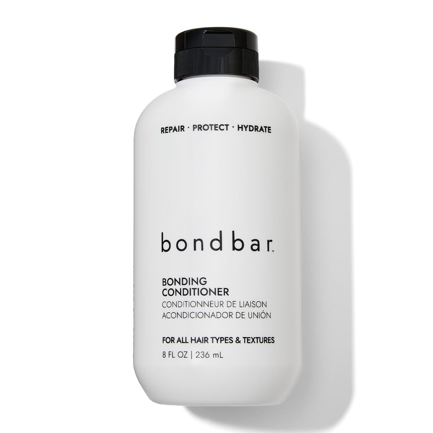 Light Gray Bondbar Conditioner for Damaged Hair, Repairs, Protects, Strengthens & Hydrates All Hair Types & Textures, Vegan, Cruelty-Free, 8 Fl. Oz.