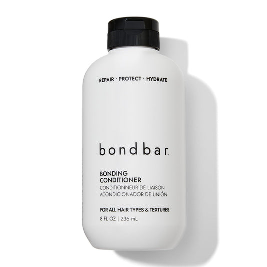 Light Gray Bondbar Conditioner for Damaged Hair, Repairs, Protects, Strengthens & Hydrates All Hair Types & Textures, Vegan, Cruelty-Free, 8 Fl. Oz.