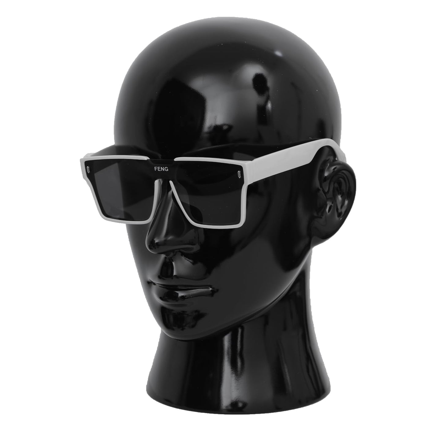 White Smoke Tcwuzick Male Mannequin Head Professional Manikin Head for Display Wigs Hats Headphone Mask Sunglasses Jewelry and Scravat Display Stand (L20LH)