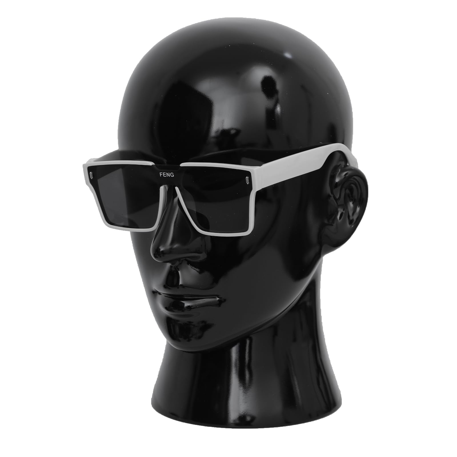 White Smoke Tcwuzick Male Mannequin Head Professional Manikin Head for Display Wigs Hats Headphone Mask Sunglasses Jewelry and Scravat Display Stand (L20LH)