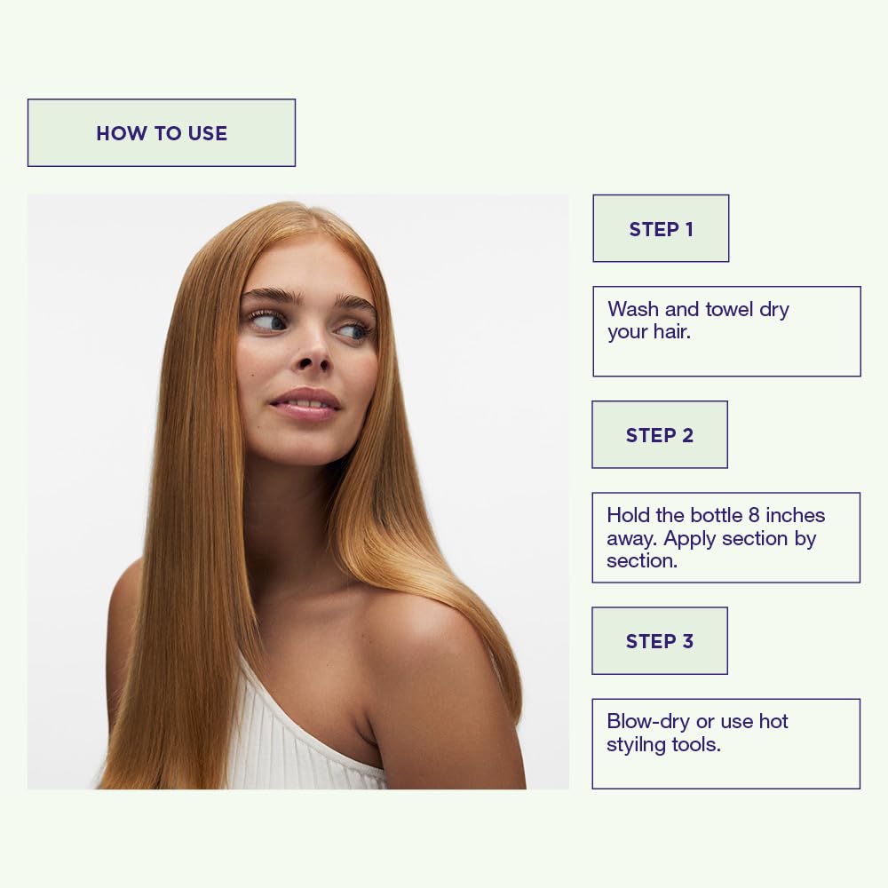 White Smoke Maria Nila Cream Heat Spray, 5.1 Fl Oz, Protects Hair when Using Heating Tools, Pea Protein Prevents Split Ends, 100% Vegan & Sulfate/Paraben free