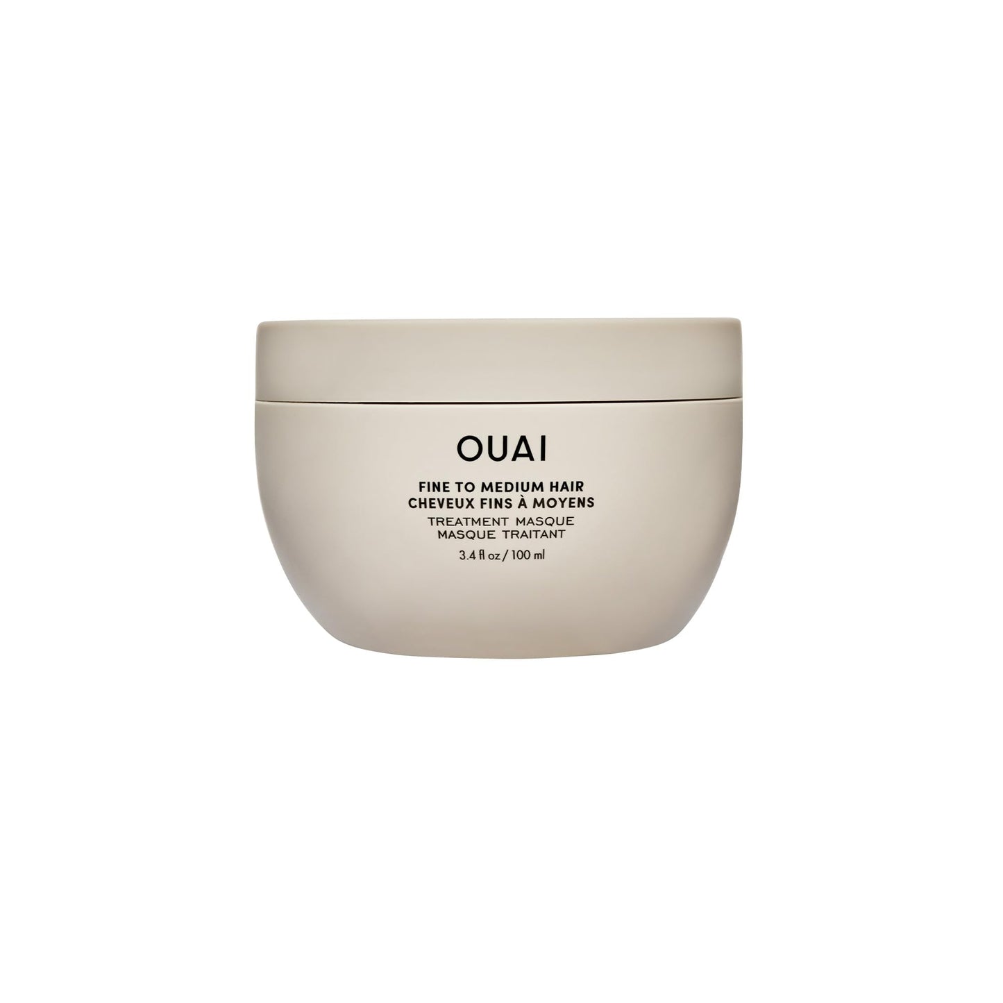 Gray OUAI Fine to Medium Hair Treatment Masque - Mask for Hair Repair, Hydration and Shine - With Shea Butter, Keratin and Panthenol - Paraben, Phthalate and Sulfate Free (3.4 Oz)