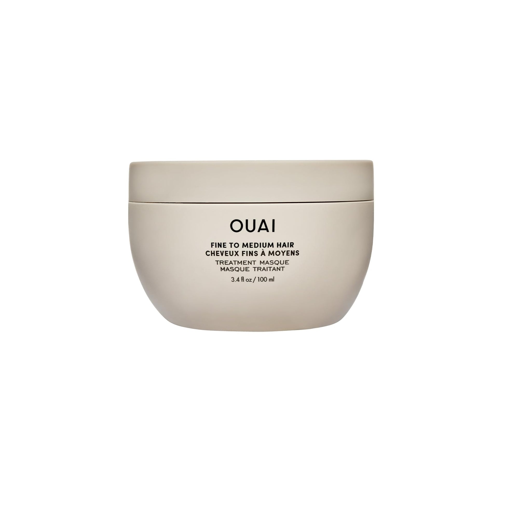 Gray OUAI Fine to Medium Hair Treatment Masque - Mask for Hair Repair, Hydration and Shine - With Shea Butter, Keratin and Panthenol - Paraben, Phthalate and Sulfate Free (3.4 Oz)