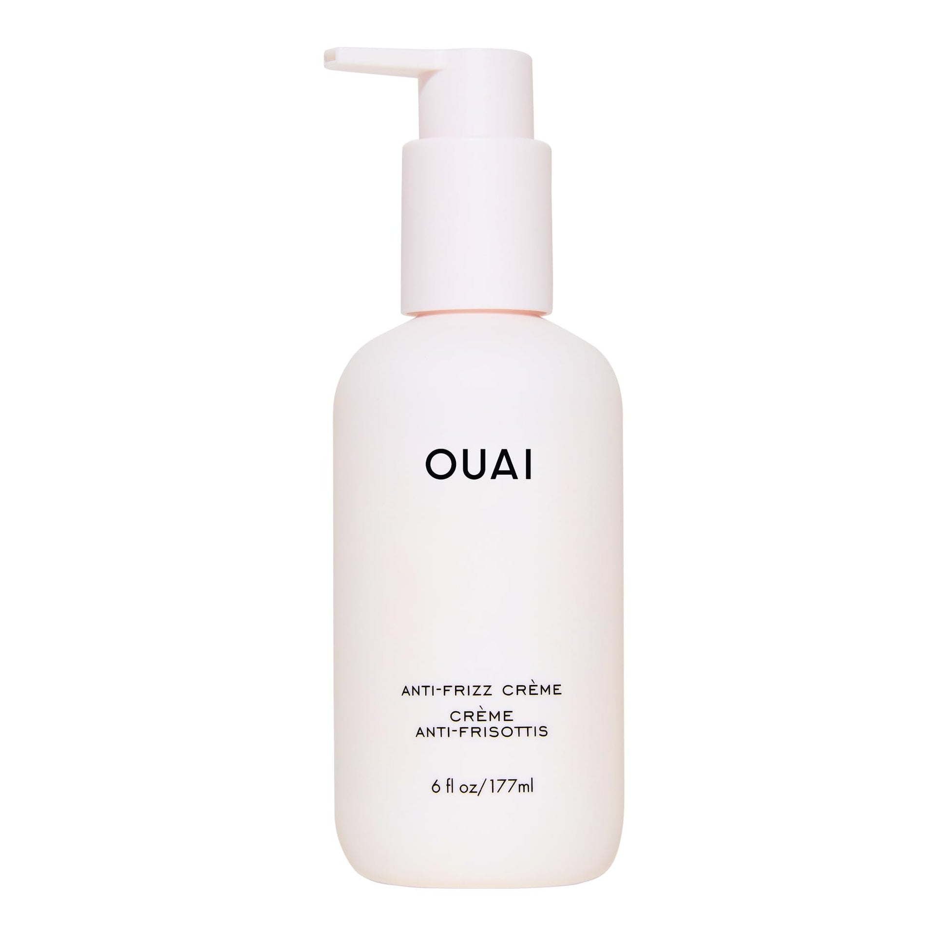 Lavender OUAI Anti Frizz Cream - Moisturizing Hair Cream with Frizz Control & Heat Protection - Provides Lasting Hydration with Jackfruit & Beetroot Extract - Paraben, Phthalate & Sulfate Free (6 oz)