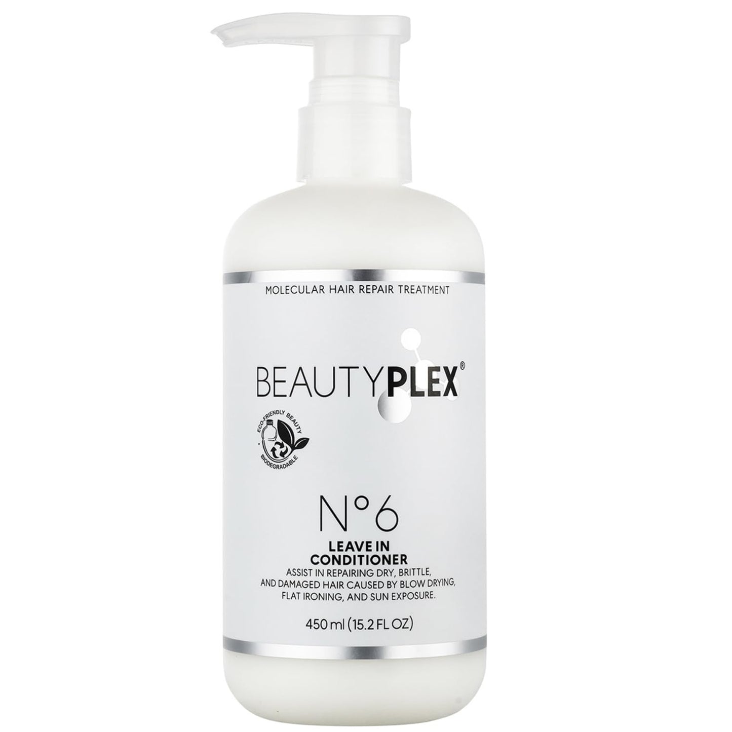 Lavender BEAUTY PLEX No. 6 - Leave in conditioner Professional Bond Repair Heat Protectant for Hair - Strengthens, Nourishes, Moisturizes & Repairs Hair Structure Softness Frizz Control. 450ml (15.2 oz)