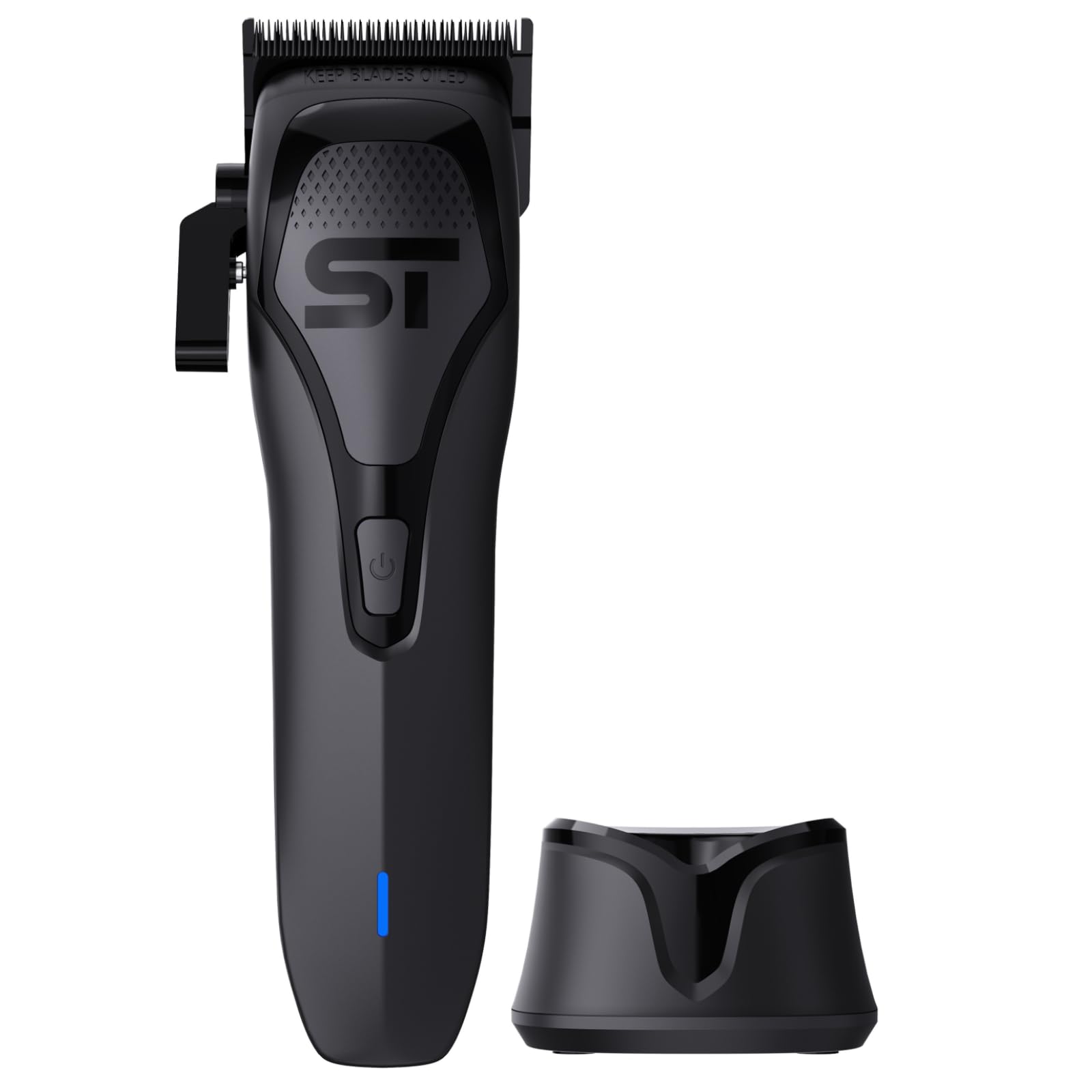 White Smoke Supreme Trimmer Darkstar 72 Clipper with Magnetic Vector Motor | 180 Min Run Time, 9000 RPM Barber Hair Clipper | Low Noise, Professional Clipper DLC Blades | STC72