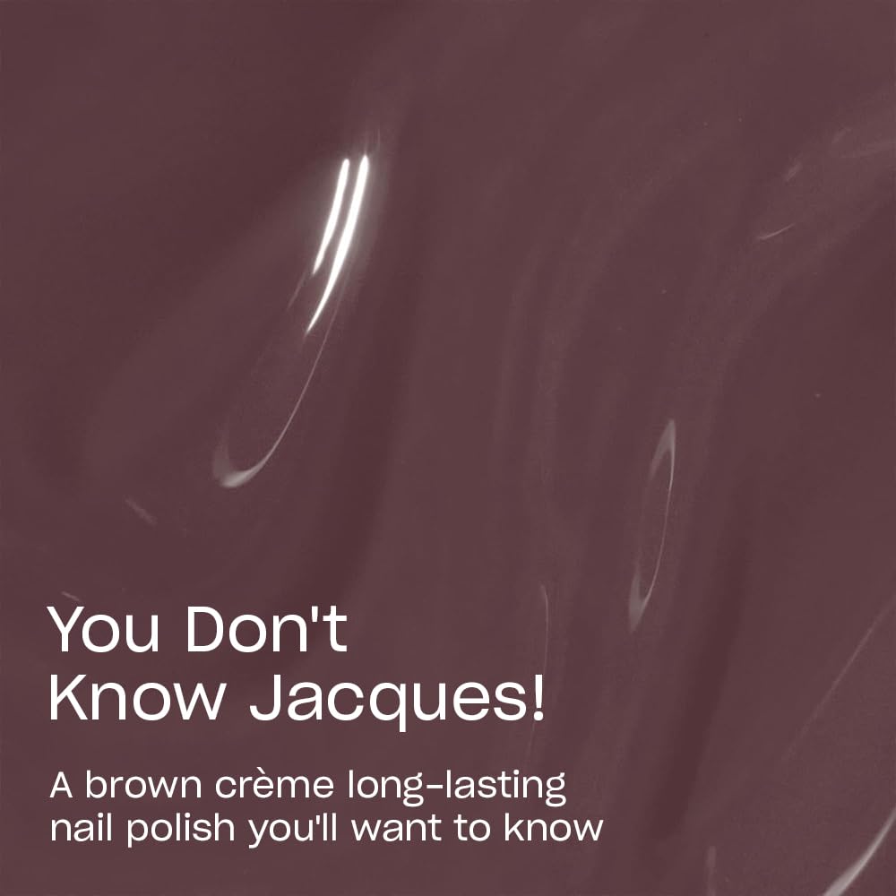 Dark Slate Gray OPI Infinite Shine You Don't Know Jacques! | Opaque Dark Brown Crème Long Wear Gel Like Nail Polish | Vegan, Long Lasting, Streak Free