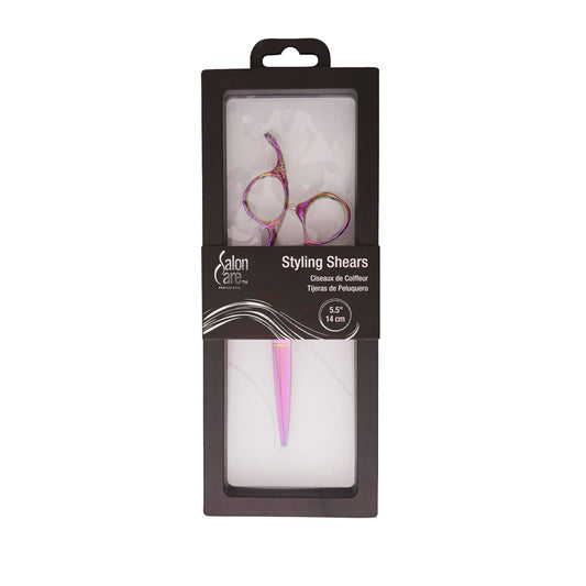 Dark Slate Gray Salon Care Rainbow Carved Styling Shears