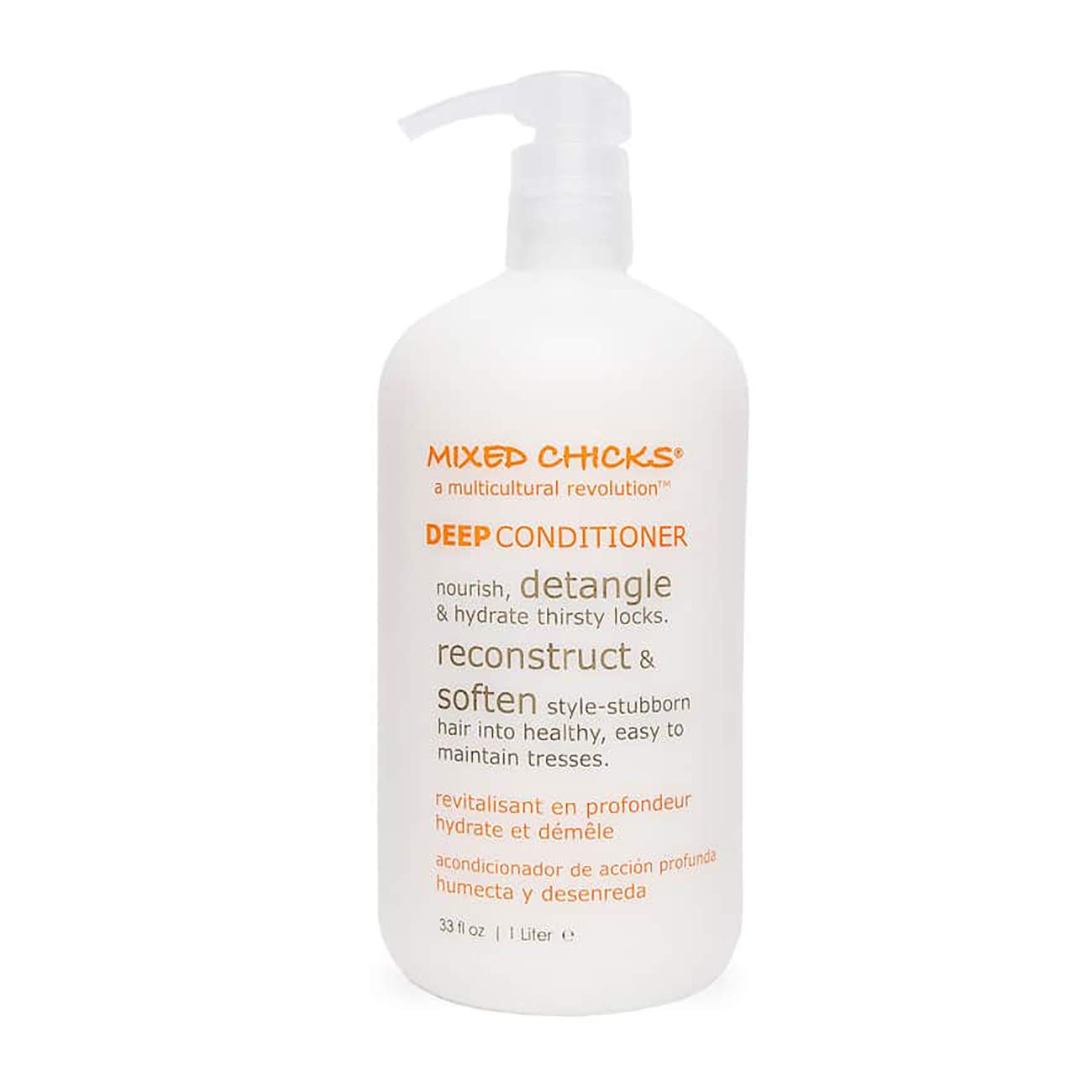White Smoke Mixed Chicks Detangling Deep Conditioner - Softens, Moisturizes & Detangles Straight or Curly Hair, 33 fl.oz