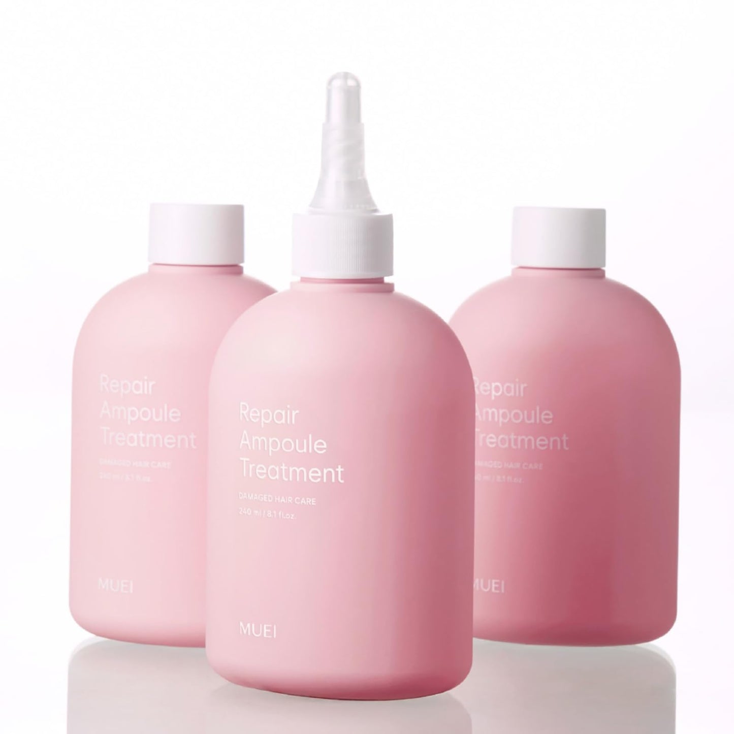 White Smoke MUEI Repair Ampoule Treatment - Korean Hair care with Self Hair Salon Care for Extremely Damaged Hair - a heat effect | Tangleless hair | probarrier ceramide | Protein | Propolis, 8.11 fl.oz
