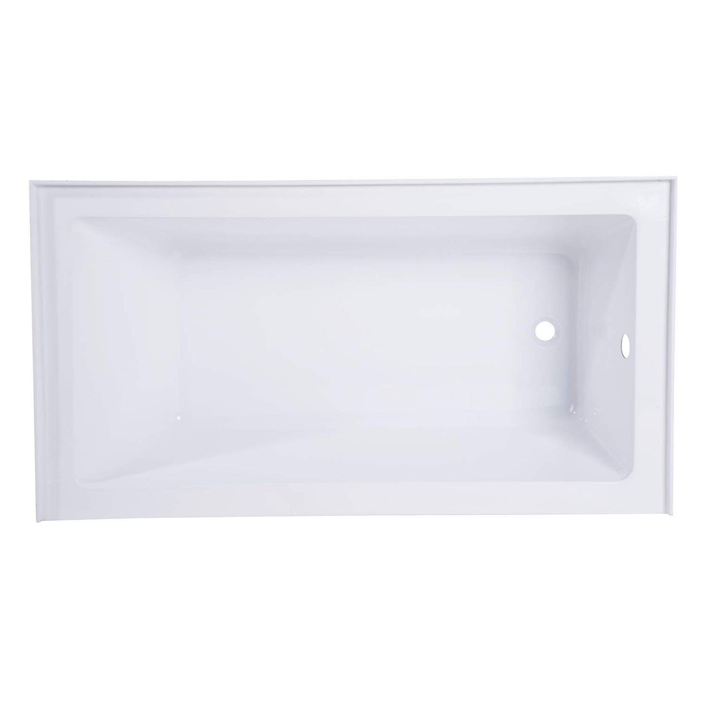 Lavender Kingston Brass VTAP543022R Aqua Eden Alcove Tub, White