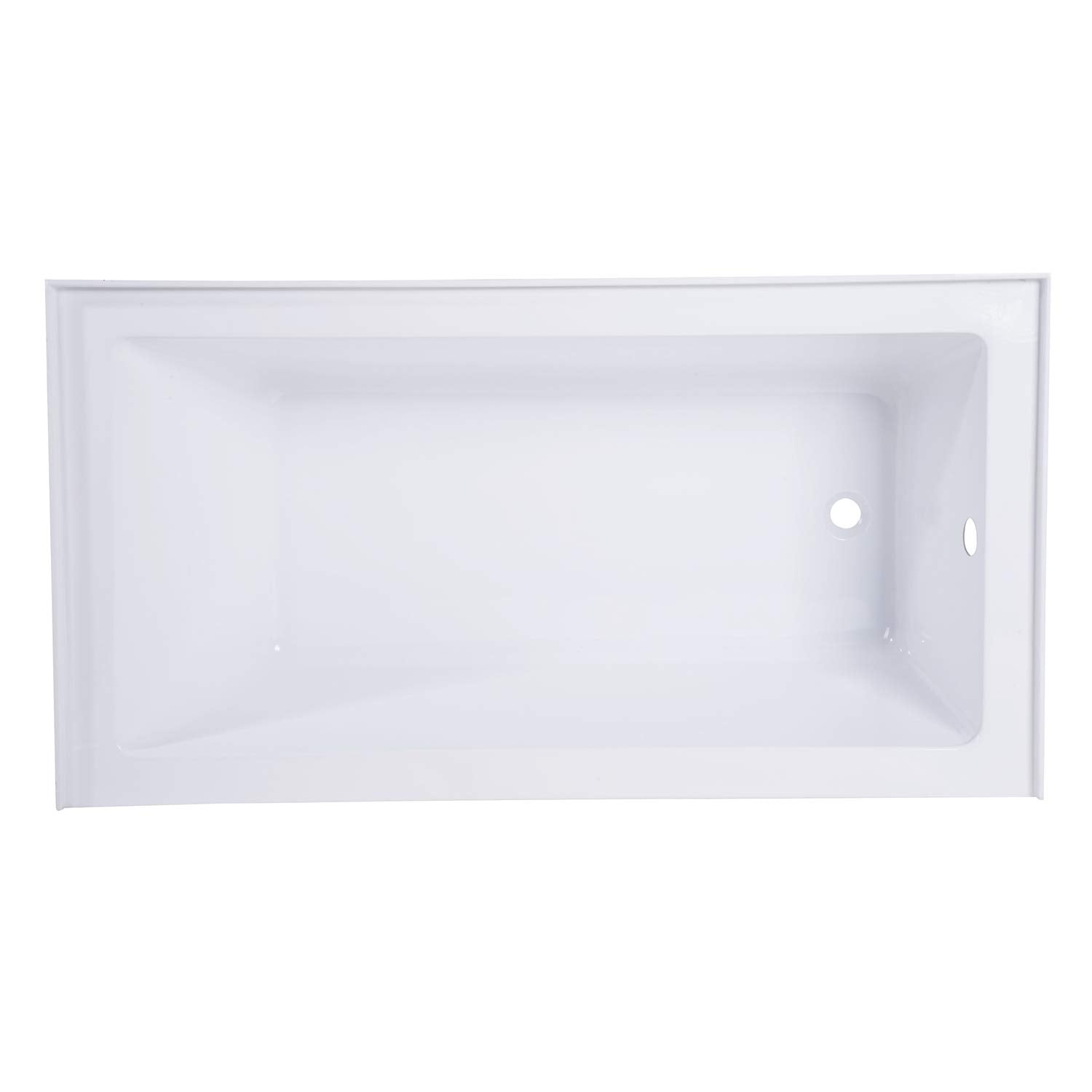 Lavender Kingston Brass VTAP543022R Aqua Eden Alcove Tub, White