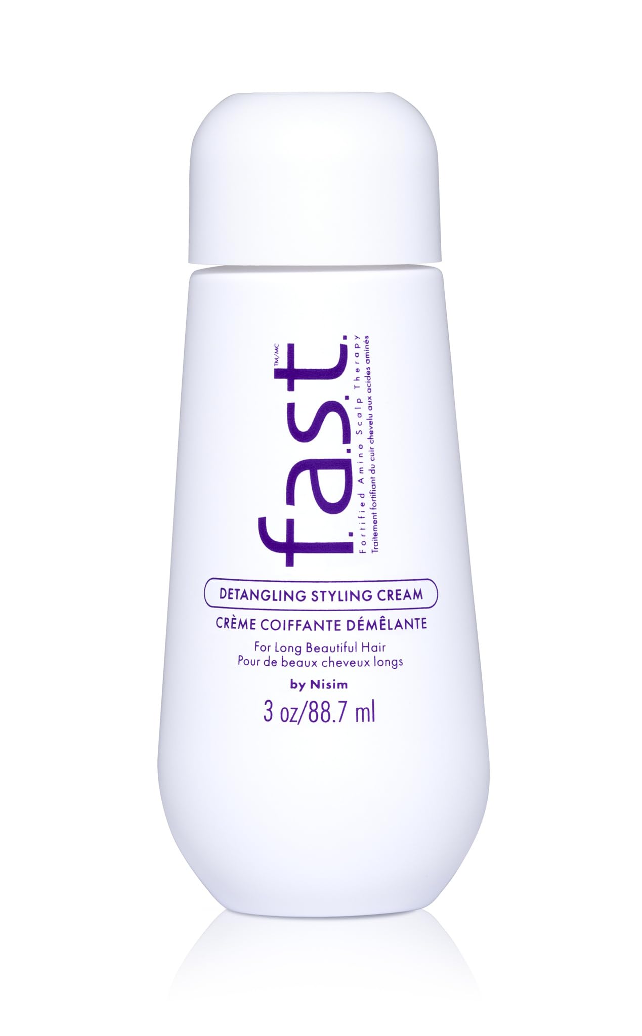White Smoke Nisim F.A.S.T. Fortified Amino Scalp Therapy Detangling Styling Cream 3 oz