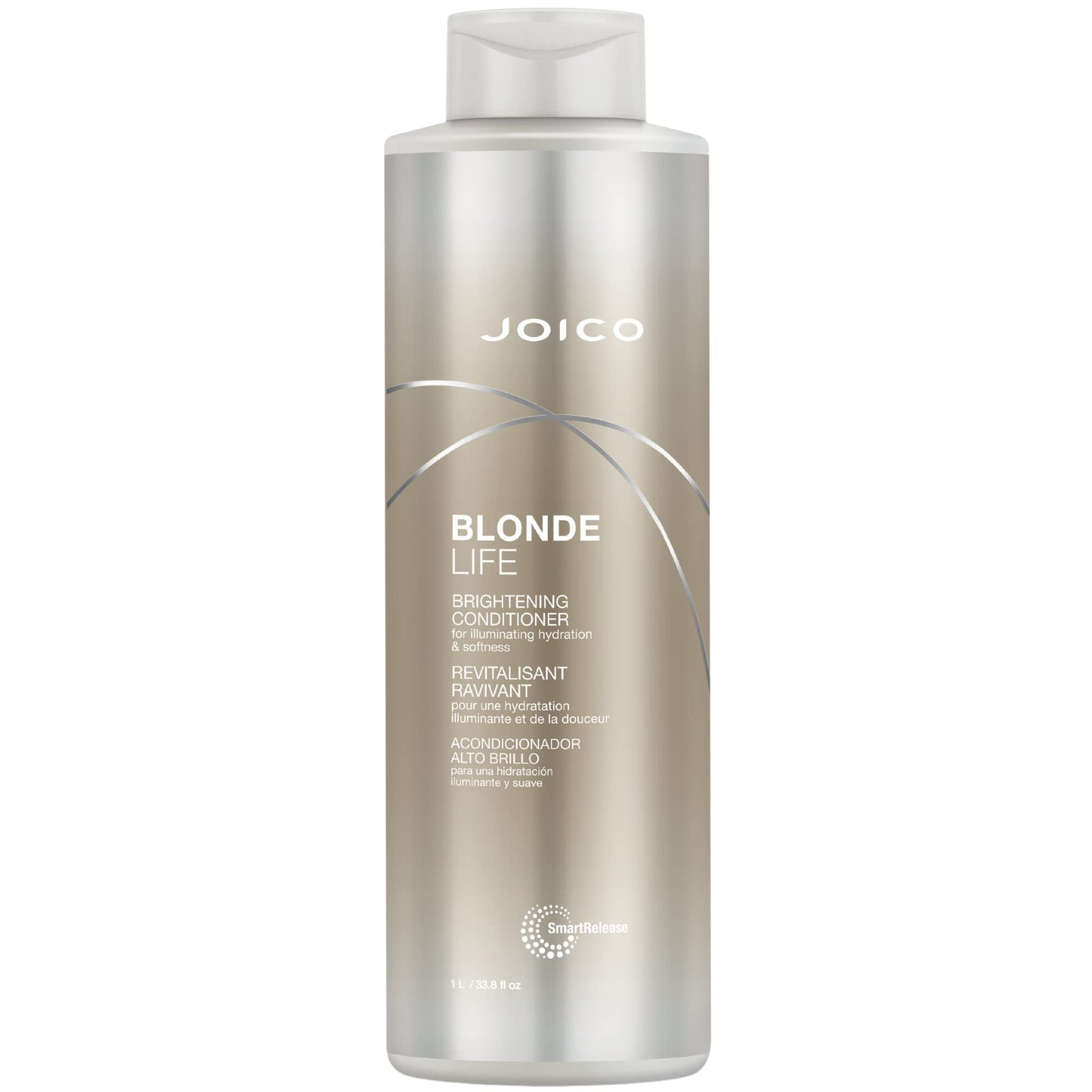 Rosy Brown Joico Blonde Life Brightening Conditioner | For Blonde Hair | Illuminate Hydration & Softness | Add Softness & Smoothness | Sulfate Free | With Monoi & Tamanu Oil | 33.8 Fl Oz