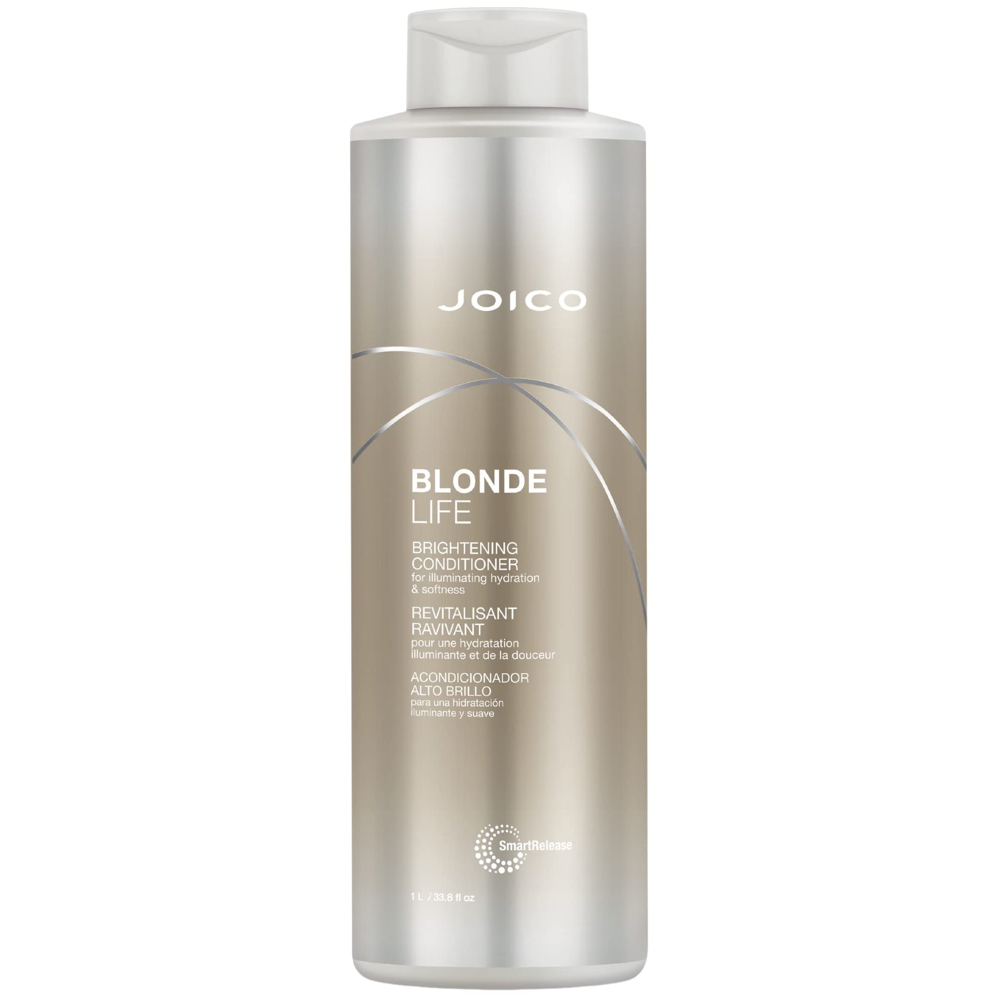 Rosy Brown Joico Blonde Life Brightening Conditioner | For Blonde Hair | Illuminate Hydration & Softness | Add Softness & Smoothness | Sulfate Free | With Monoi & Tamanu Oil | 33.8 Fl Oz