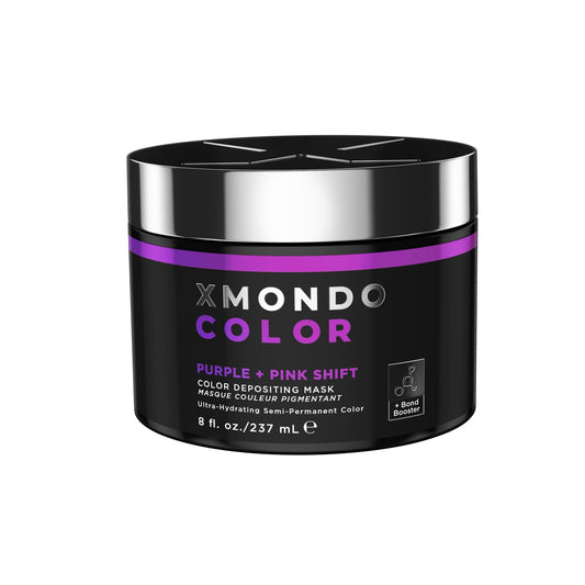 Black XMONDO Color Purple + Pink Shade Shift Mask – Semi-Permanent Dye with Bond Booster & Hyaluronic Acid, 8 oz