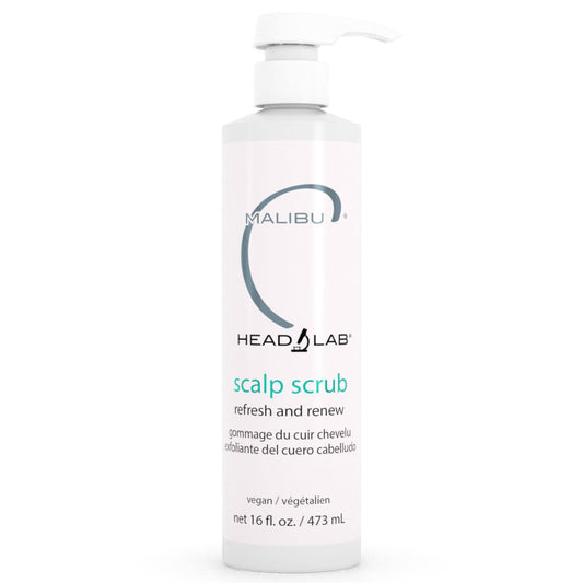 White Smoke Malibu C Head Lab Scalp Scrub - Gentle Scalp Exfoliator Enriched with Activated Charcoal. Jojoba Esters for Improved Scalp Health - Clean, Vegan Hair Care (6 oz)