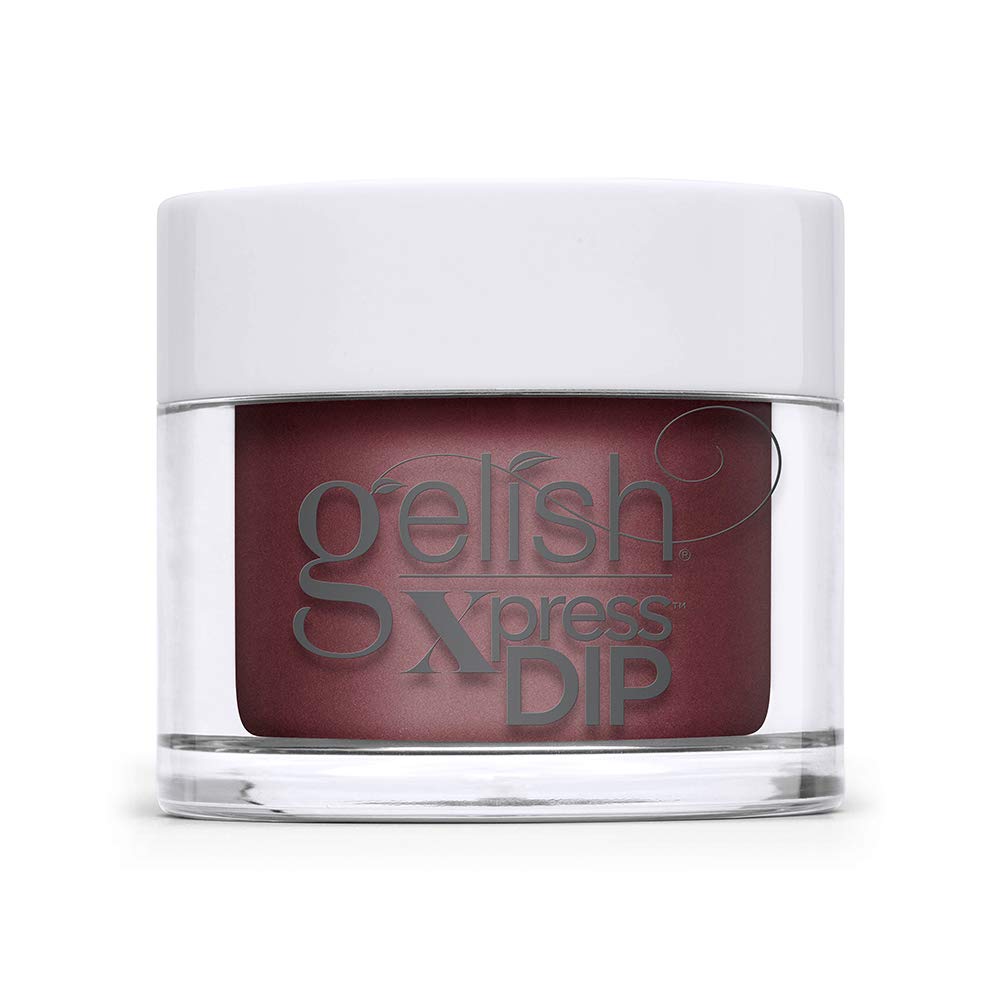 Lavender Gelish Xpress Dip A Touch Of Sass - Red Nail Dip Powder, Vibrant Color, Professional Quality, High Shine, Chip-Resistant, 1.5 ounce.