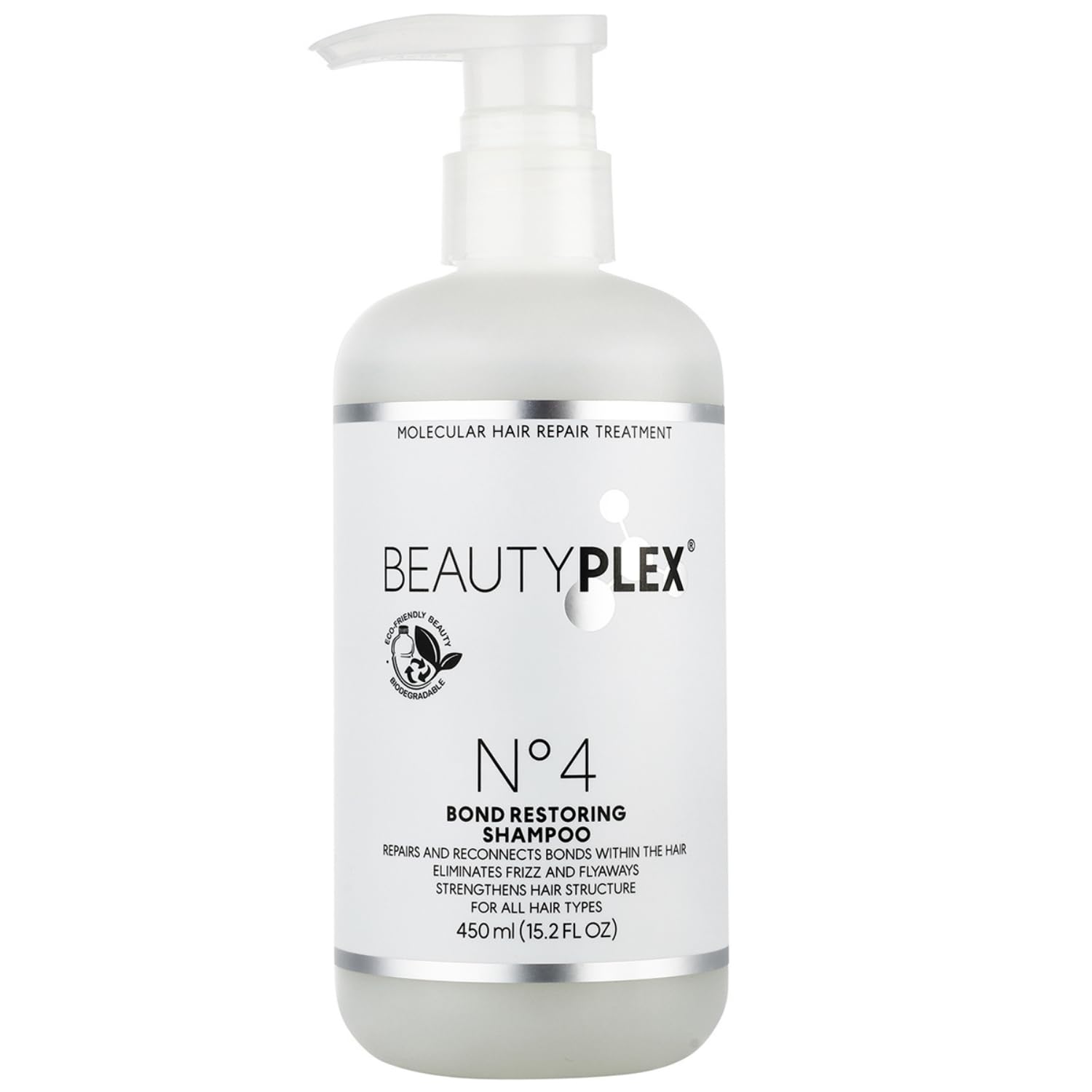 Lavender BEAUTY PLEX No. 4 - Shampoo for Thinning Hair for Women | Bond Repair | Strengthens, Nourishes, Moisturizes & Repairs Hair Structure. 450ml. (15.2 oz)
