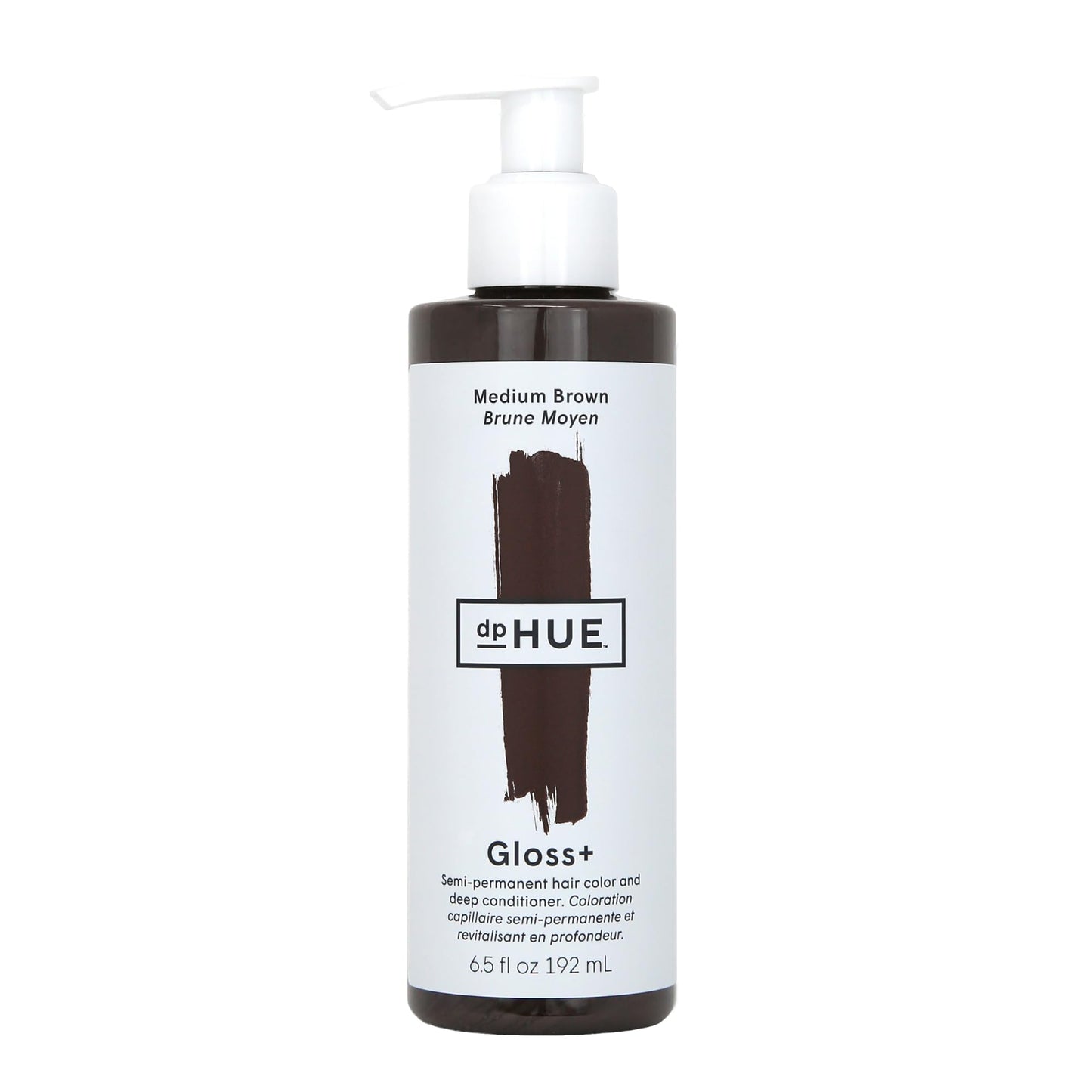 White Smoke dpHUE Gloss+, Medium Brown - Boosts Fading & Faded Hair Color - 8-12 Applications per Bottle - Lasts Up to 8 Washes