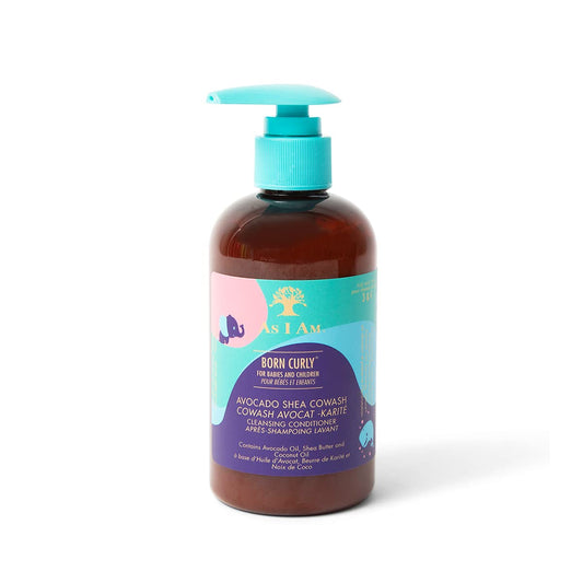White Smoke As I Am Born Curly Avocado Shea Cowash 8oz