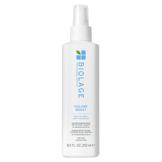 White Smoke Biolage Volume Boost Volumizing Spray - Adds Bounce, Movement & Fullness, Root Lift Spray for Fine Hair, Soy Protein & Polymers, Paraben-Free & Vegan, 8.4 Fl Oz