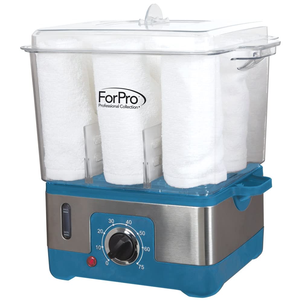 White Smoke ForPro Professional Collection Premium XL Hot Towel Steamer, 50% Larger Capacity, Holds 9 Facial Towels, Quick Heating Steam Towel Warmer for Salons and Spas