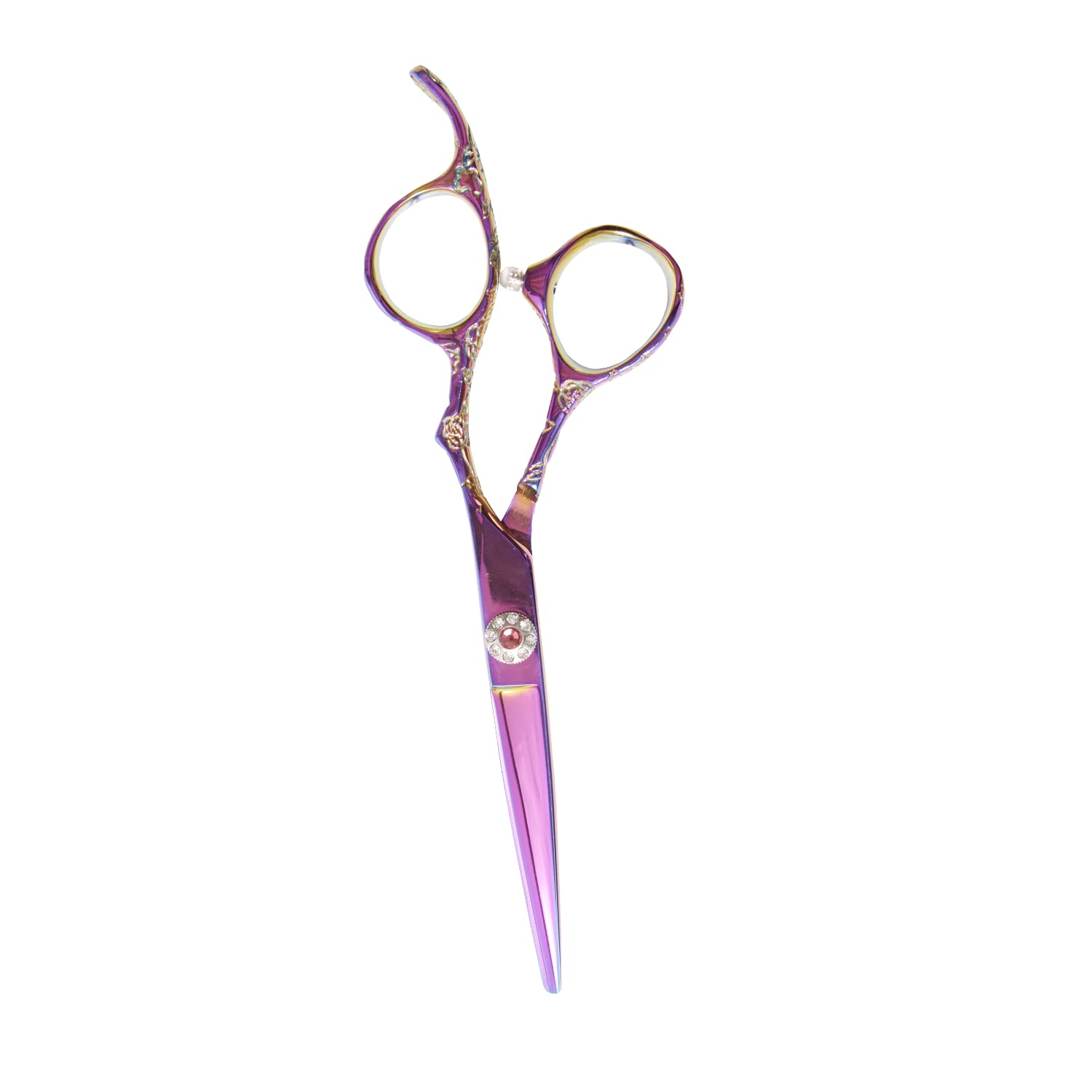 White Smoke Salon Care Rainbow Carved Styling Shears