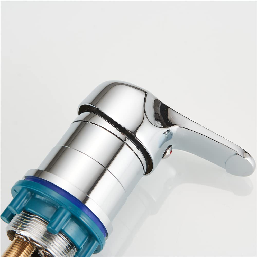 Lavender Weirun Salon Shampoo Bowl Sink Basin Faucet Valve with 2 Function Sprayer and Hose for Beauty Shampoo Bed Bowl or Backwash Unit with 3/8 to 1/2 NPT Reducer Adapter