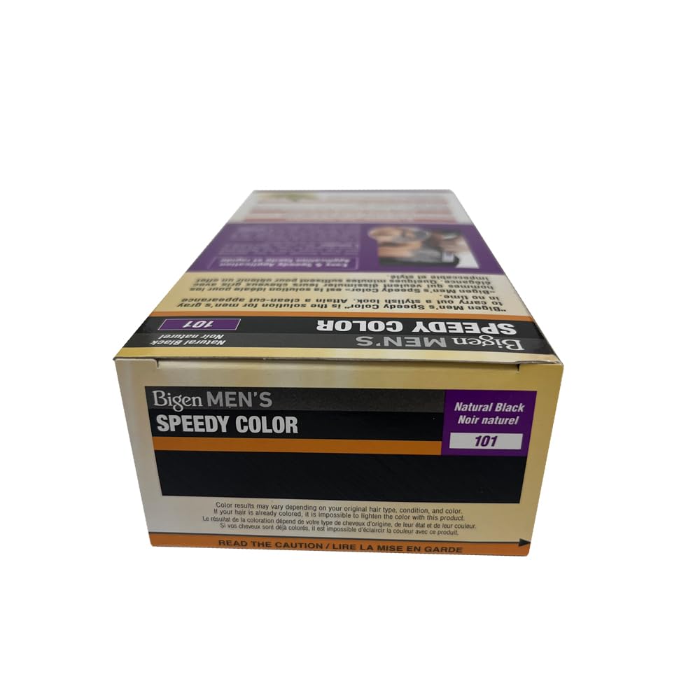 White Smoke Bigen Men’s Speedy Color 101 Natural Black - 3 Pack