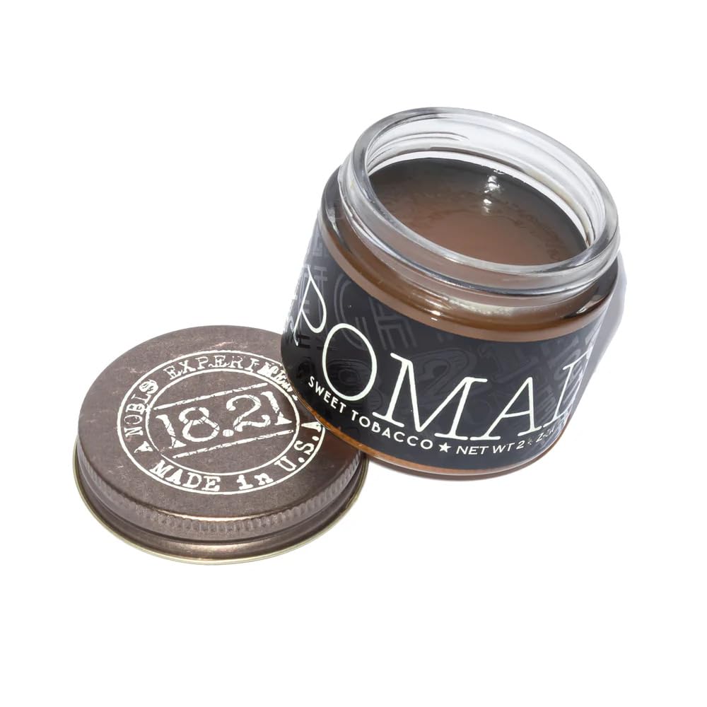 White Smoke 18.21 Man Made Hair Styling Product, 2oz. Original Sweet Tobacco Scent in Pomade with High Shine Finish