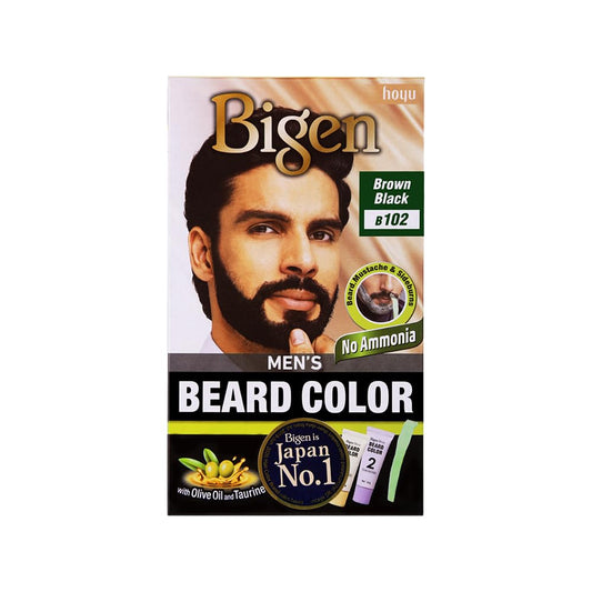 Black Bigen Men'S Beard Color, 40G - Brownish Black B102 (Pack Of 1)