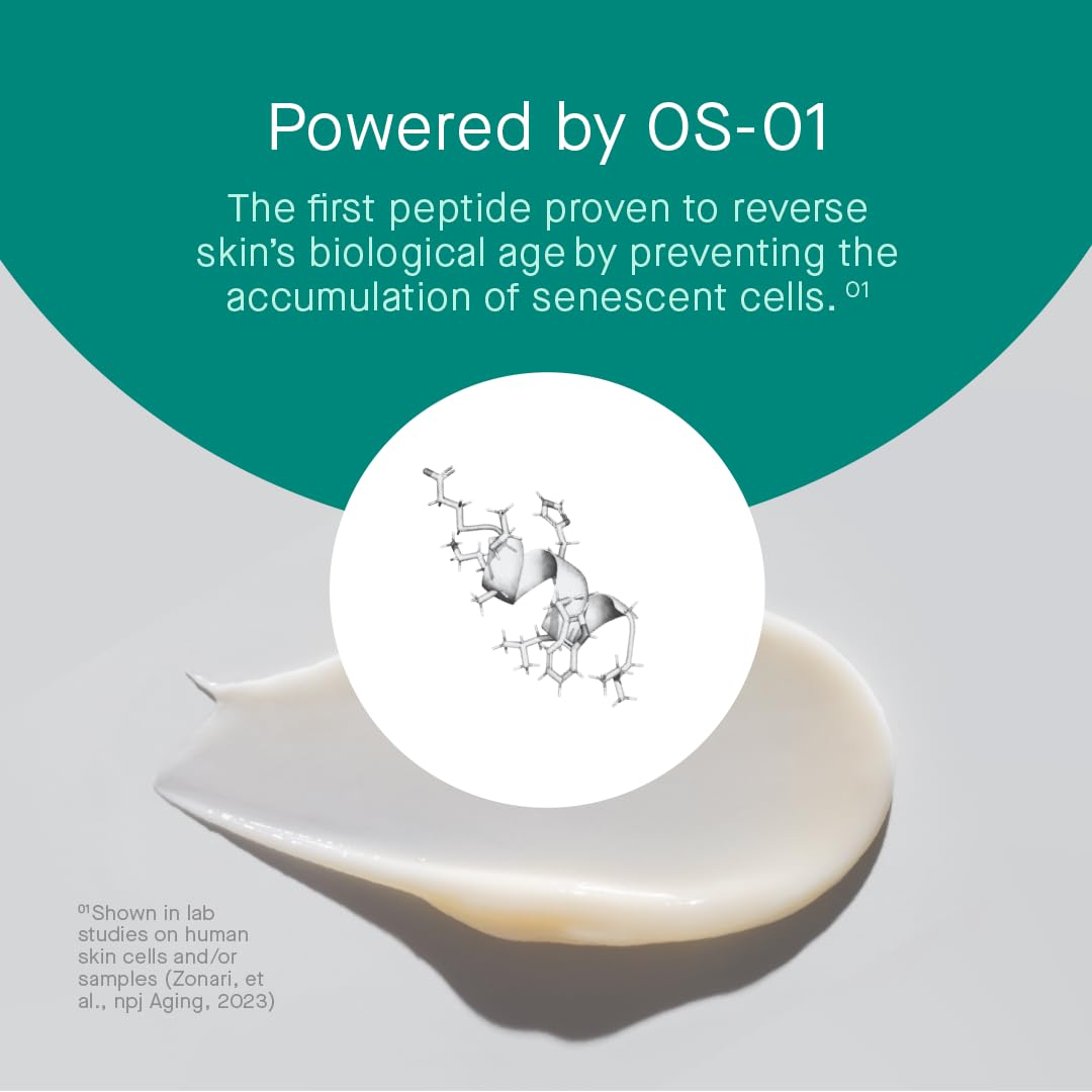 Light Gray oneskin BODY OS-01 Peptide Topical Supplement & Skin Longevity Age Reversal Moisturizer | Safe for Sensitive Skin, Fragrance-Free, 250 mL / 8.45 oz
